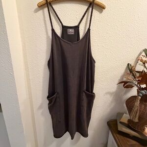 FP Movement by Free People Hot Shot Romper -Brown- Sz Medium